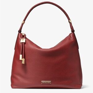 New MICHAEL KORS Brandy Lexington Large Pebbled Leather Shoulder Bag